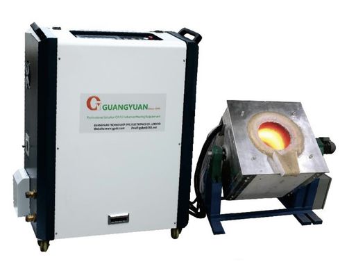 DSP 100KW Medium Frequency Induction Furnace For Steel Copper Gold